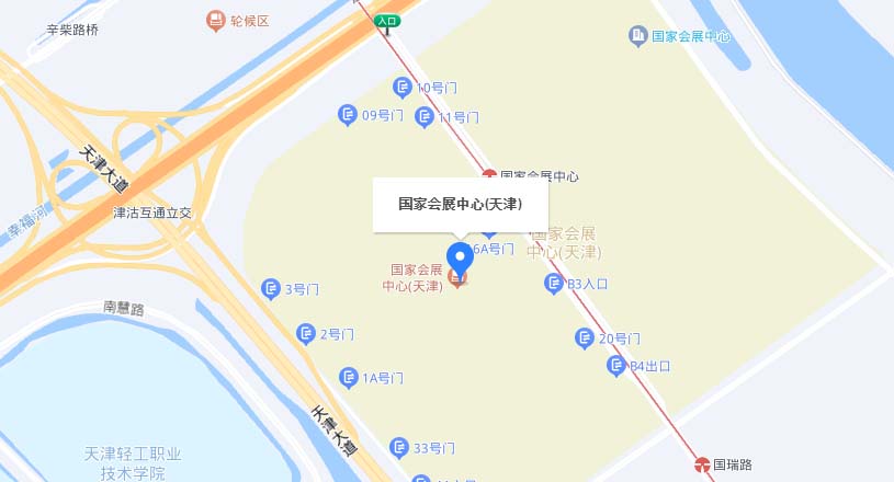 天津家博会交通路线地图